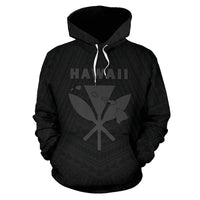 Hawaii Kanaka Polynesian Hoodie Grey - Polynesian Pride