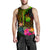 New Caledonia Polynesian Men's Tank Top - Hibiscus and Banana Leaves - Polynesian Pride