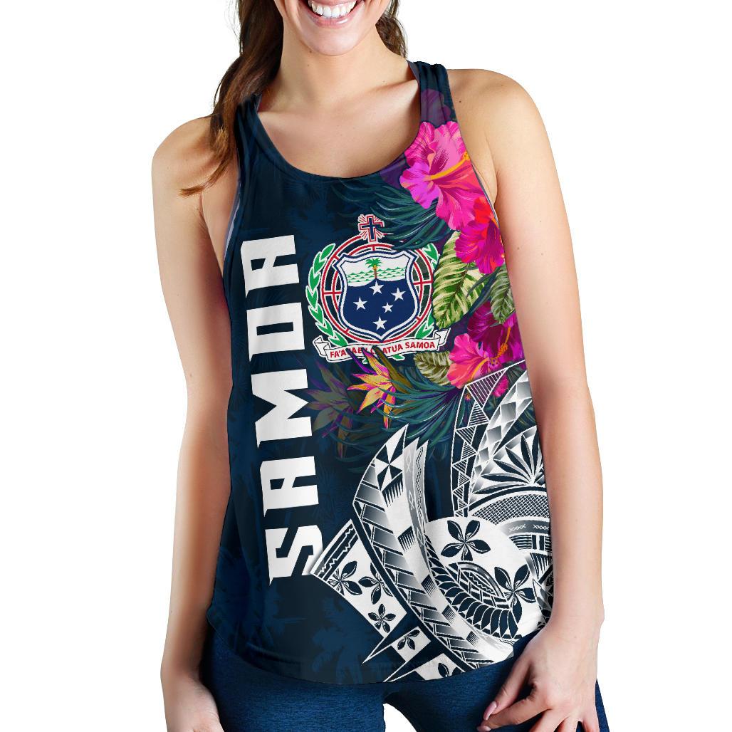 Samoa Women's Racerback Tank - Samoan Summer Vibes - Polynesian Pride