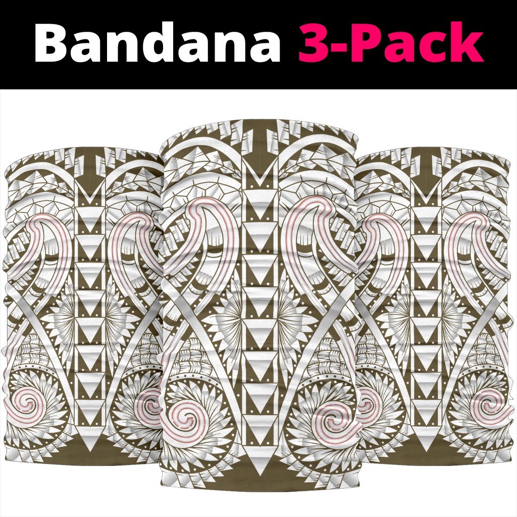 Hawaii Polynesian Tattoo Bandana 3 - Pack - Brown - Polynesian Pride
