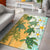 Hawaii Turtle Sea Hibiscus Coconut Tree Rug Black - Polynesian Pride