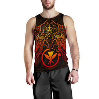 Polynesian Hawaii Men's Tank Top - Red Turtle Manta Ray - Polynesian Pride