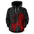 Polynesian Kakau Hula Girl Turtle Hibiscus Hawaii Zip Hoodie Red - Polynesian Pride