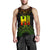 Hawaii Map Polynesian Men's Tank Top - Reggae Color Version - Polynesian Pride
