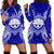 Federated States Of Micronesian Polynesian Hoodie Dress Map Blue Blue - Polynesian Pride