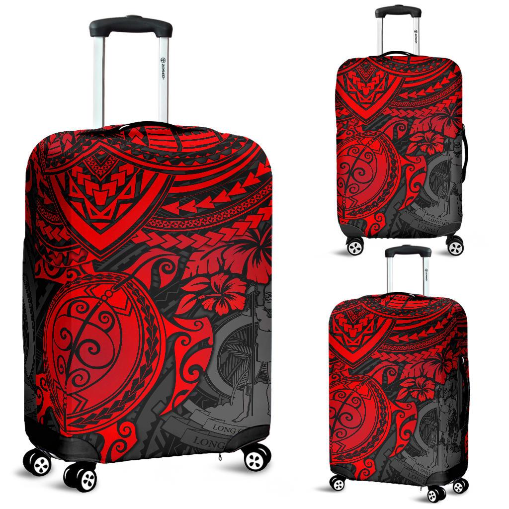Vanuatu Polynesian Luggage Covers - Red Turtle - Polynesian Pride