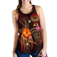 American Samoa Polynesian Women's Racerback Tank - Legend of American Samoa (Red) - Polynesian Pride