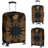 Nauru Polynesian Luggage Covers Map Gold Gold - Polynesian Pride