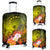 Cook Islands Luggage Covers - Humpback Whale with Tropical Flowers (Yellow) - Polynesian Pride