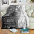 Samoa Premium Blanket - Samoa Seal Wave Style (Black) - Polynesian Pride