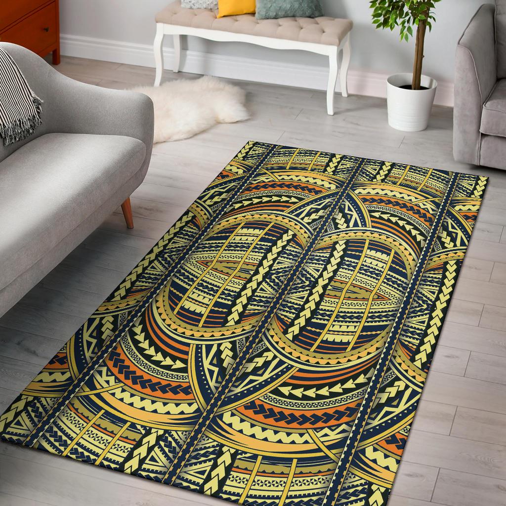 Polynesian Yellow Area Rug - Polynesian Pride