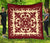 Hawaiian Quilt Royal Premium Quilt Red - Polynesian Pride