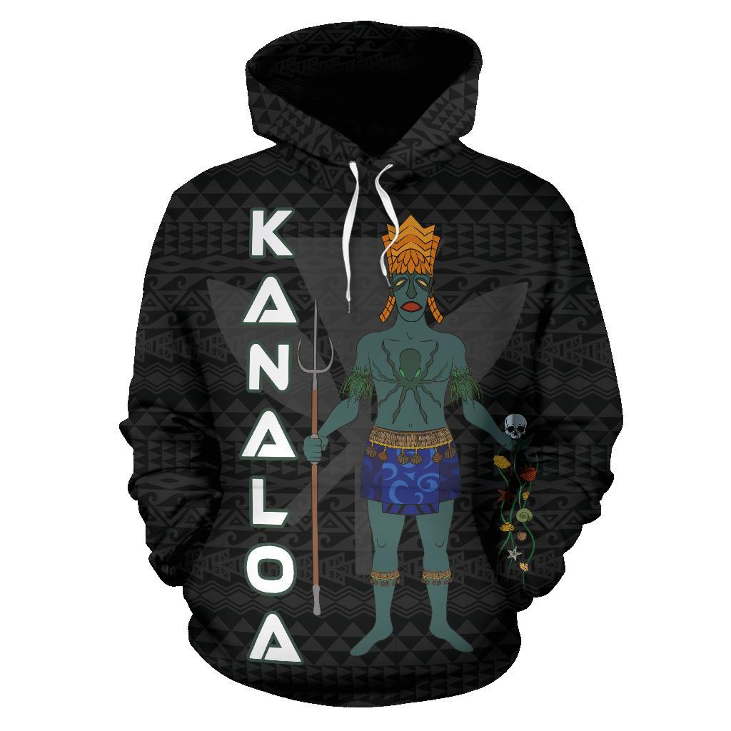 Polynesian Hawaii Hoodie Kanaloa Hawaiian God of the Myths nd Legends - Polynesian Pride
