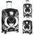 Pohnpei Polynesian Luggage Covers Map Black Black - Polynesian Pride