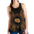 Cook Islands Polynesian Women Tank Top Map Gold Gold - Polynesian Pride