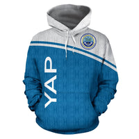 Yap All Over Hoodie Curve Version - Polynesian Pride