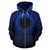 Northern Mariana Islands All Over Zip up Hoodie Lift up Blue - Polynesian Pride