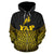 Yap Polynesian Zip up Hoodie Gold Pride Map and Seal - Polynesian Pride