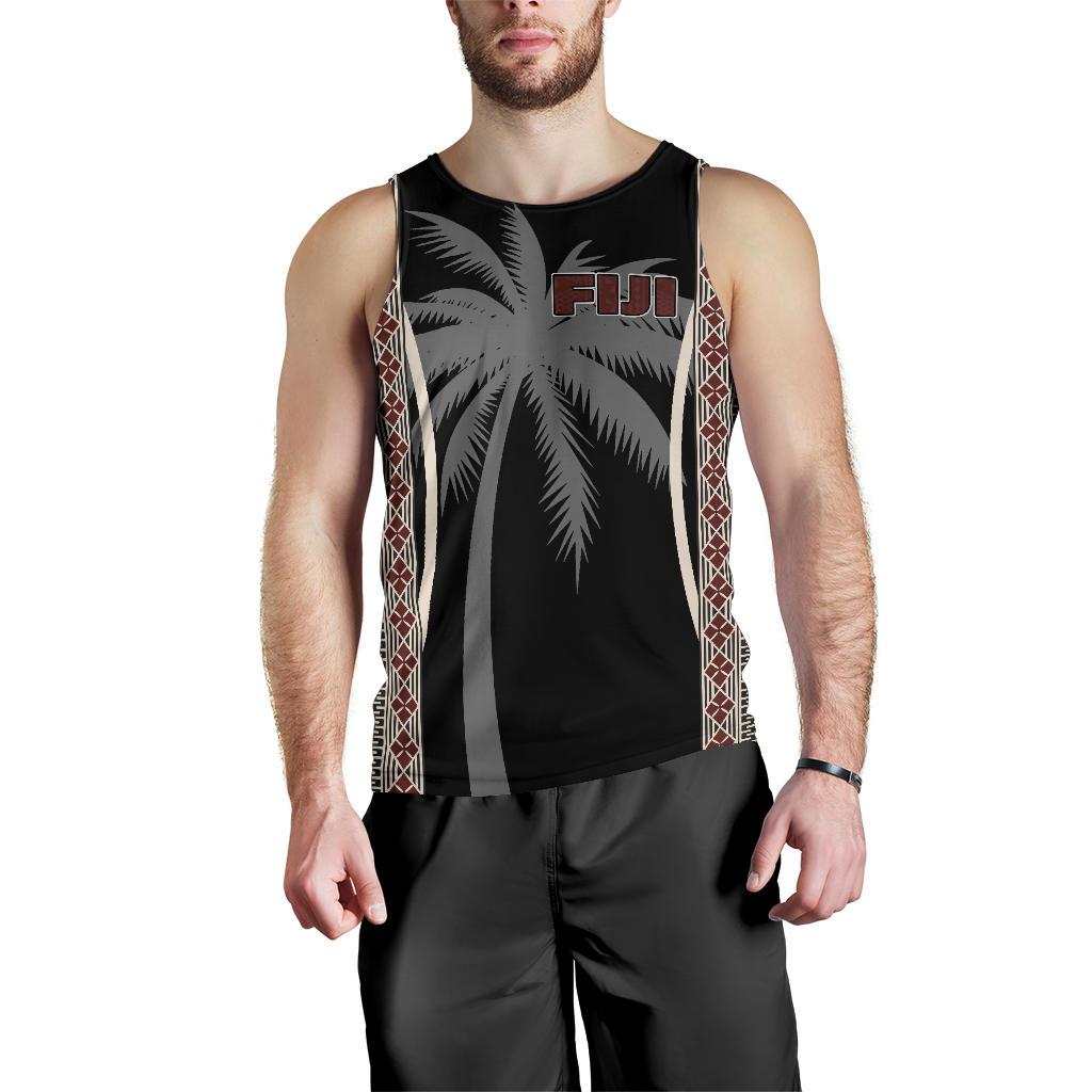Fiji Men's Tank Top - Tapa Coconut - Polynesian Pride