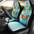 Guam Car Seat Covers - Guam Coat Of Arms With Hibiscus NN9 Universal Fit Blue - Polynesian Pride