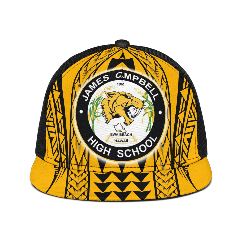 Hawaii - James Campbell High Trucker Hat - AH Trucker Hat Universal Fit Yellow - Polynesian Pride
