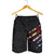 French Polynesia All Over Print Men's Shorts - Scratch Style Black - Polynesian Pride