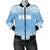 Federated States of Micronesia Women's Bomber Jacket - Fog Blue Style Blue - Polynesian Pride