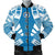 Northern Mariana Islands Men Bomber Jackets - Polynesian Tattoo Flag White - Polynesian Pride