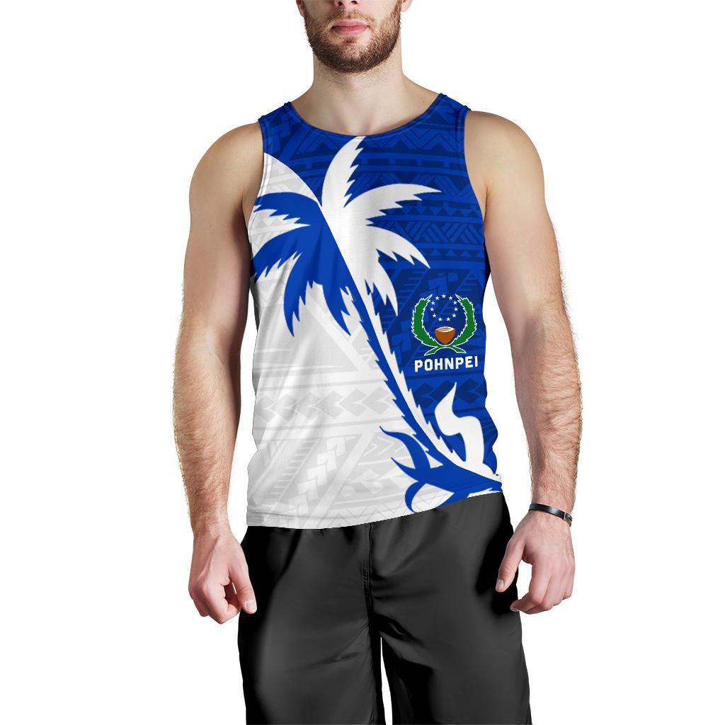 Pohnpei Coconut Tree Men's Tank Top K4 - Polynesian Pride