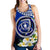 Northern Mariana Islands Women's Racerback Tank - Polynesian Plumeria Pattern - Polynesian Pride