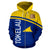 Tokelau All Over Zip up Hoodie Polynesian Curve Version - Polynesian Pride