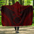 Cook Islands Polynesian Chief Hooded Blanket - Red Version Hooded Blanket Red - Polynesian Pride