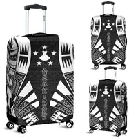Austral Islands Luggage Cover - Polynesian Tattoo Black Black - Polynesian Pride