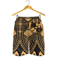 Tonga Polynesian Men's Shorts - Tonga Gold Seal Polynesian Tattoo - Polynesian Pride