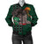Kakau Hawaii Warrior Football Women's Bomber Jacket AH Green - Polynesian Pride