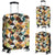 Tropical Jungle Parrots And Flamingos Pattern Luggage Cover White - Polynesian Pride
