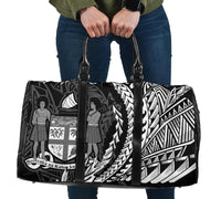 Fiji Travel Bag - Wings Style Travel Bag - Black - Fiji One size Black - Polynesian Pride