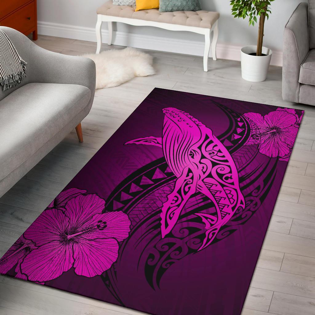 Hawaii Polynesia Whale Hibiscus - Pink Pink - Polynesian Pride