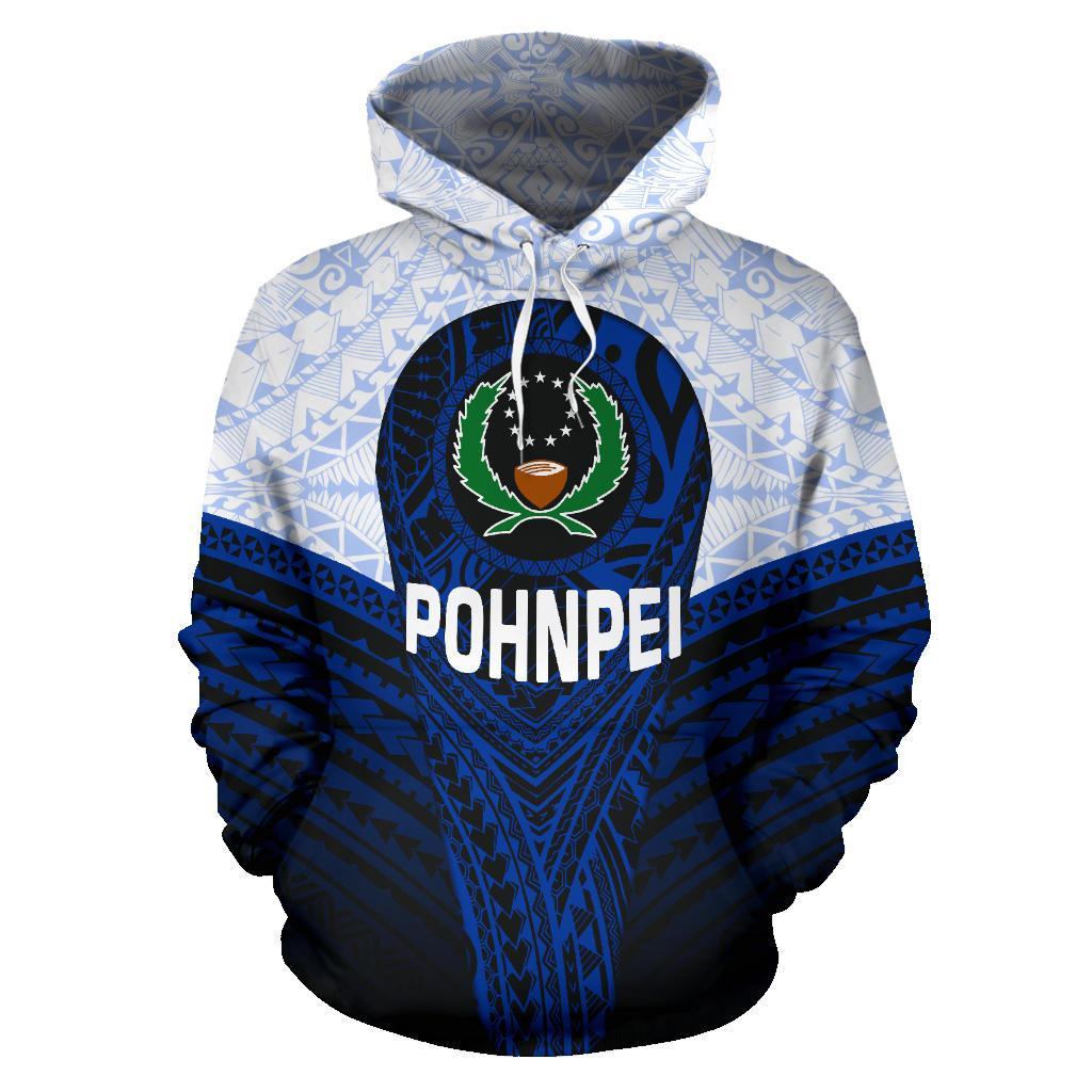 Pohnpei Polynesian Hoodie Pohnpei Flag - Polynesian Pride