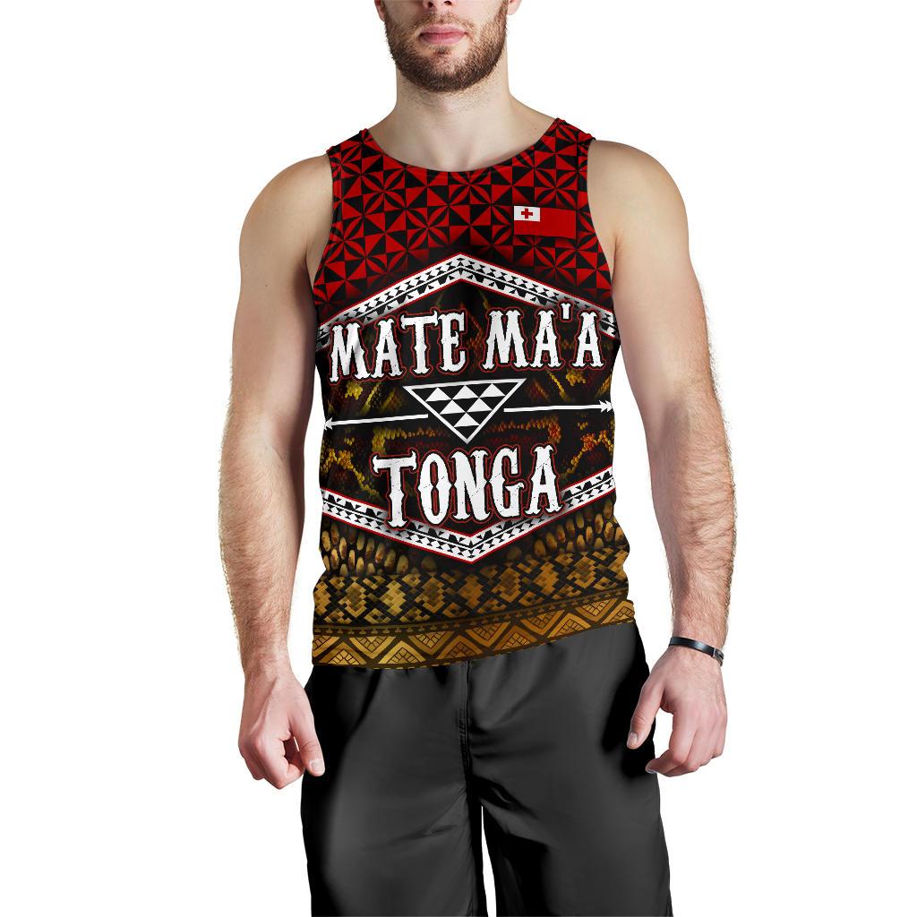 Mate Ma'a Tonga Men's Tank Top - Polynesian Pride