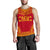 Papua New Guinea Men's Tank Top - Polynesian Chief Flag Version Red - Polynesian Pride