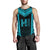 Hawaiian Kanaka Polynesian Men's Tank Top Active Blue - Polynesian Pride
