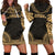 French Polynesia Women's Hoodie Dress - Polynesian Gold Chief Gold - Polynesian Pride