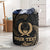 Pohnpei Miconesia Custom Personalised Laundry Basket - Gold Tribal Wave One Style One Size Black - Polynesian Pride