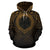 Northern Mariana Islands All Over Hoodie Lift up Gold - Polynesian Pride