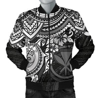 Polynesian Hawaii Bomber Jacket (Men) - White Turtle White - Polynesian Pride
