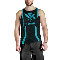 Hawaii Kanaka Polynesian Men's Tank Top Blue - Polynesian Pride