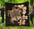 Hawaiian Kanaka Hibiscus Plumeria Mix Polynesian Turtle Premium Quilt Orange AH Orange - Polynesian Pride