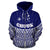 Chuuk Polynesian Zip up Hoodie Blue Pride Map and Seal - Polynesian Pride