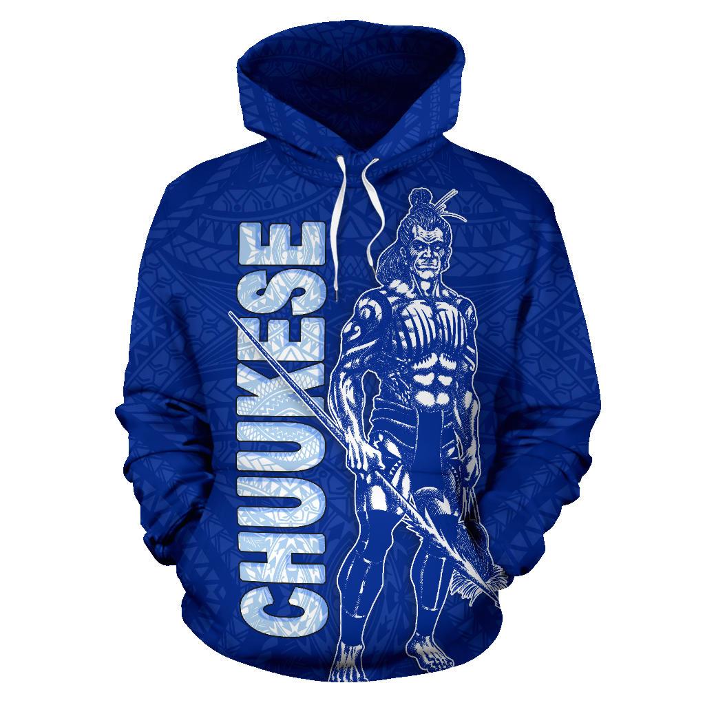 Chuuk Hoodie Micronesia Chuukese Warrior Flag Color - Polynesian Pride